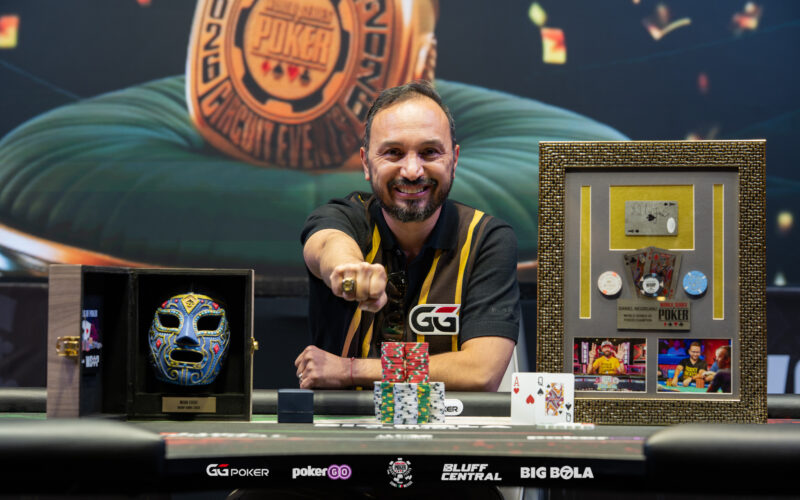 Suárez se calzó el anillo más codiciado del WSOP-C México, gracias a su victoria en el torneo central
