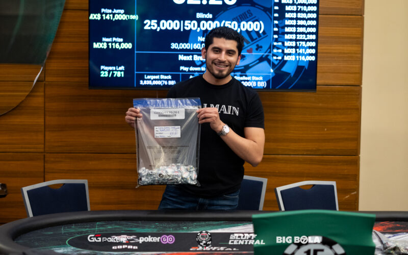 Landa comanda a los últimos 23 aspirantes a quedarse con el anillo más codiciado en el WSOP-C México